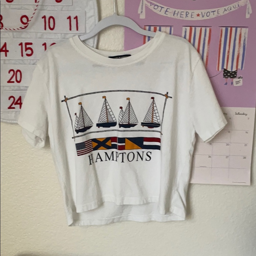 Brandy Melville ~ Boat Crop Top | SIZ SMALL